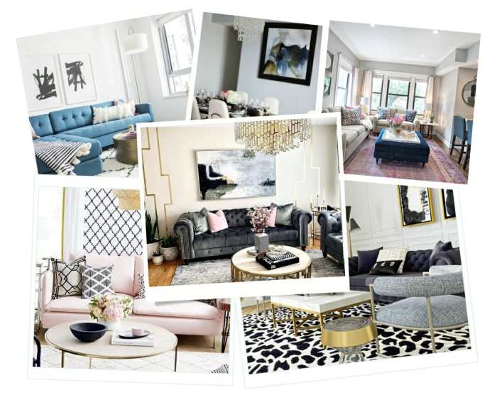 Before and After: Glam Global Style Interior Design - Decorilla Online ...